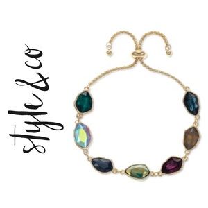 Multicolor Stones Slider Bracelet